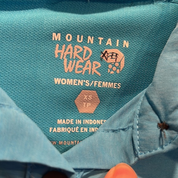Mountain Hardwear Women’s Canyon Shirt button down short sleeve Bright blue XS - Picture 5 of 9